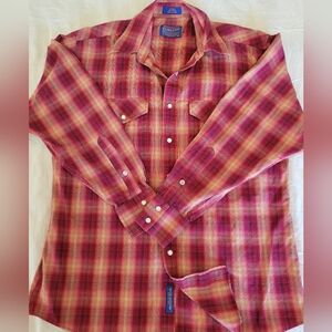 Vintage Pendleton High Grade Western Wear Pearl Snap Shirt Plaid
